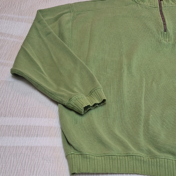 Tommy Bahama Men's Light Green Zip-Up Sweater - Picture 4 of 10